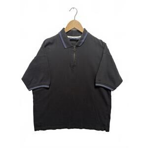 Vintage Route 66 Black Quarter Zip Mens Size XL